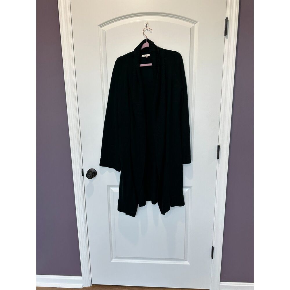 Cabi Open Front Long Knit Cardigan Black Size XS